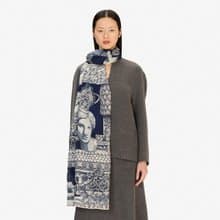 【INOUI EDITIONS】ARCHIVES 羊毛圍巾80 - 夜藍