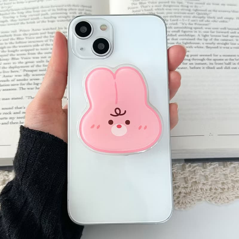 Rabbit rumi grip smartphone acrylic smart tok