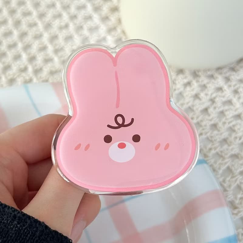 Rabbit rumi grip smartphone acrylic smart tok