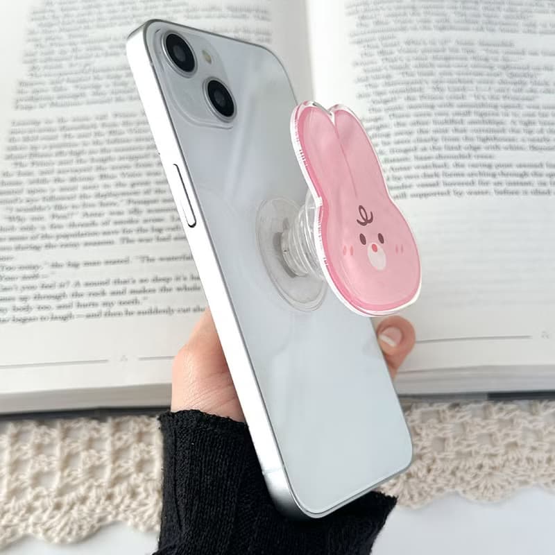 Rabbit rumi grip smartphone acrylic smart tok