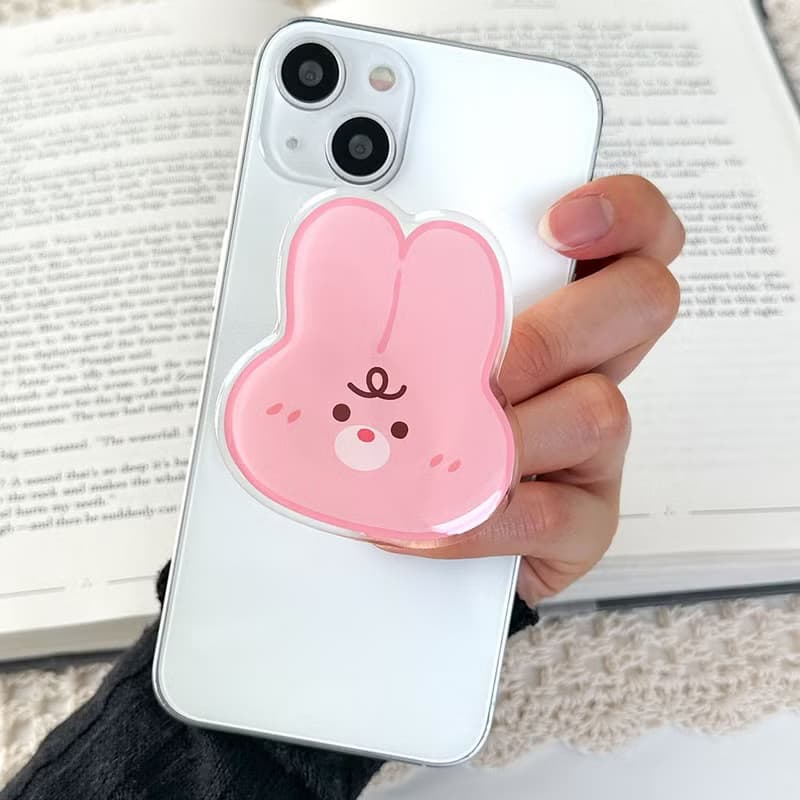 Rabbit rumi grip smartphone acrylic smart tok