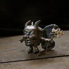 金蘋果-惡魔仙子 (陶偶 雕塑 線香插)