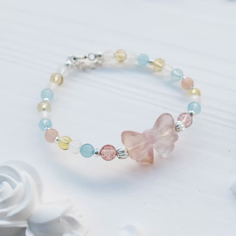 【水晶手串】蝴蝶結 | 糖果摩根石 | 草莓晶手鍊 | 大員囡仔