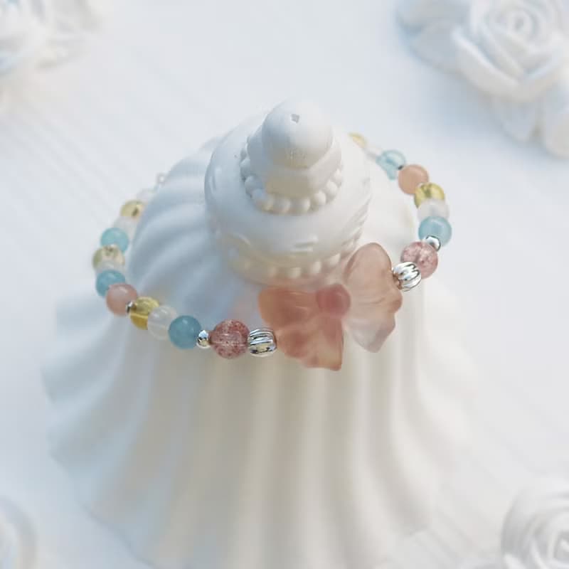 【水晶手串】蝴蝶結 | 糖果摩根石 | 草莓晶手鍊 | 大員囡仔