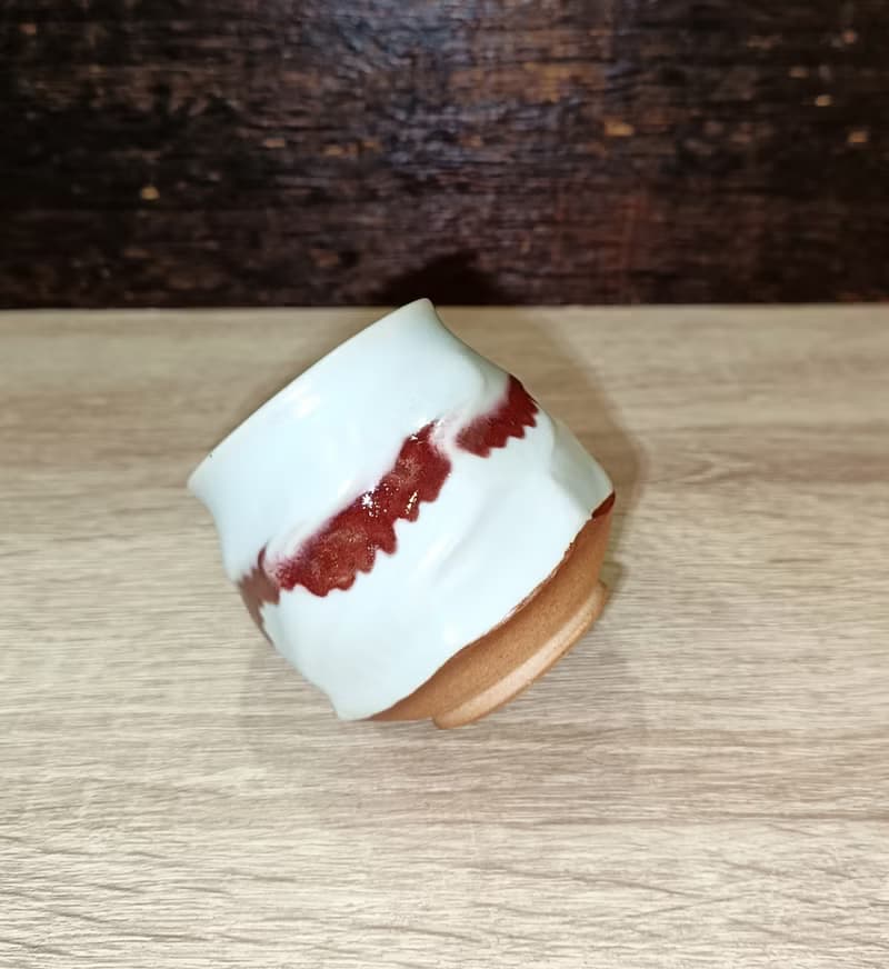 汝窯手作刀削杯-鶯歌李玟叡