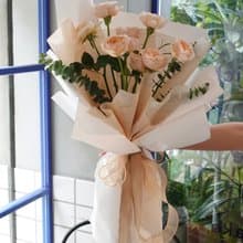 庭園玫瑰花束 韓式花束  生日花束 女友禮物 求婚花束