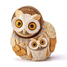 愛的守護-貓頭鷹 音樂盒  生日情人節聖誕交換禮物 療癒動物