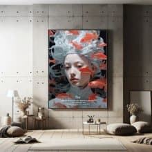 無框畫 | 美甲 *花藝* 美體雕塑*美髮護膚*香氛精油工作室掛畫