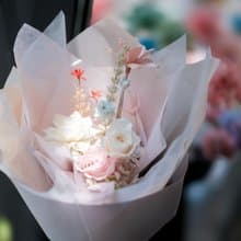 清新小文青 永生花束 不凋花束 情人節花束 花束