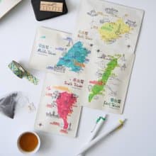 七三茶堂 茶文創丨茶包明信片－旅台款(四款)