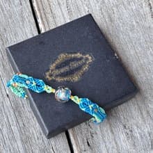 230106 Macrame 南美蠟線 琉璃珠 手鍊