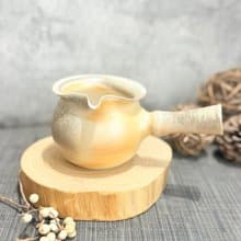 日本瓷柴燒側把公杯