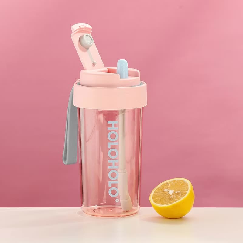 【HOLOHOLO】JUMP CUP 吸管跳跳杯 ( 600ml / 6色 )