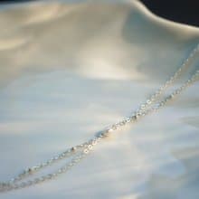 ARAE 橢圓珍珠雙層手鍊/腳鍊 SV925