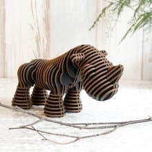 雷恩 犀 3D 手作 DIY 居家擺飾 黑色