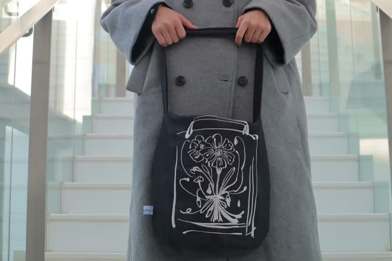 打包今天 / 花束刺繡 牛仔布袋 單肩包 水桶包 子母包