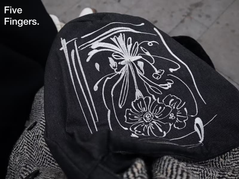 打包今天 / 花束刺繡 牛仔布袋 單肩包 水桶包 子母包