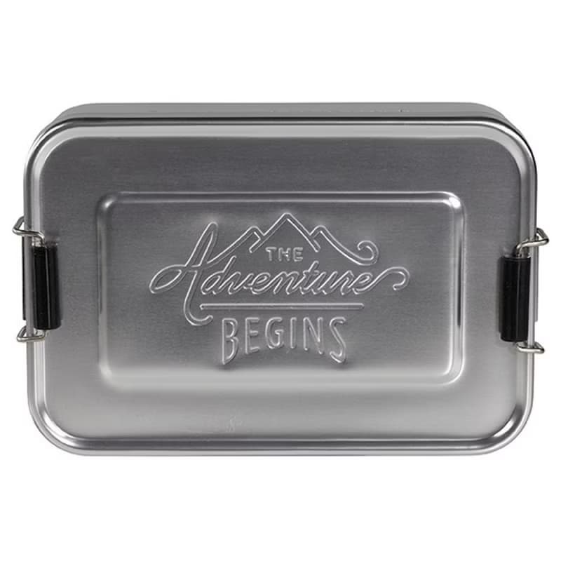 【Gentlemen's Hardware】掀蓋式多功能點心盒/收納盒-銀色