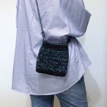 編織包/側背包 - 黑夜的草原 - 鉤針包包