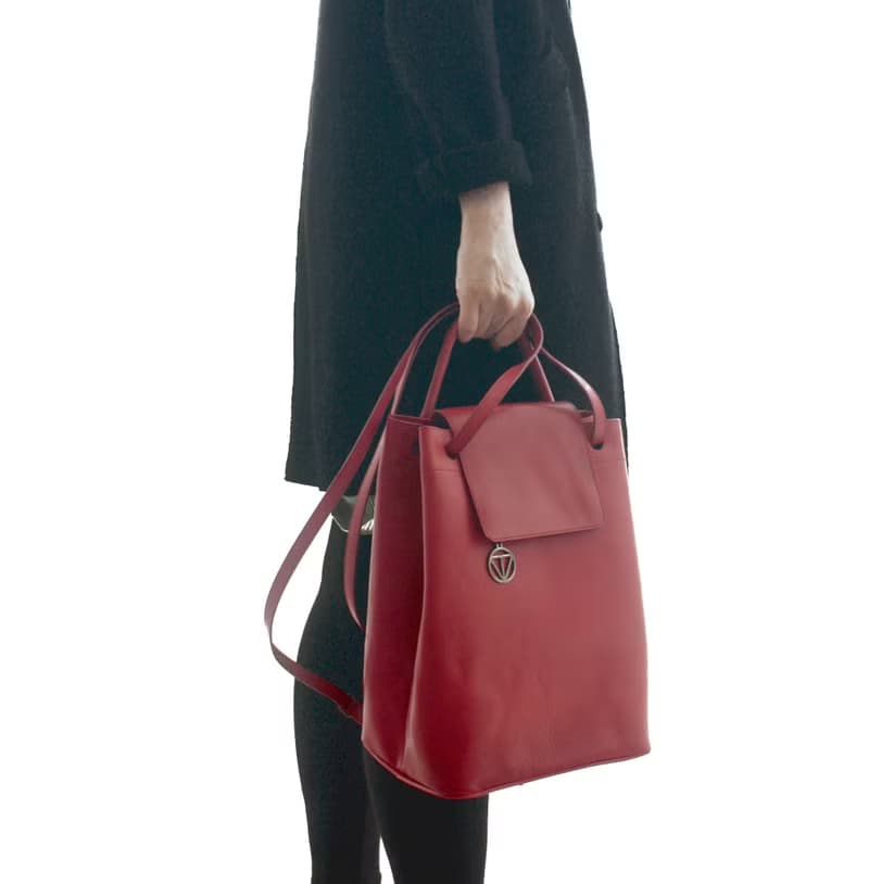 Carré 旅行四用皮革包 / 後背包.水桶包.肩背包.手提包