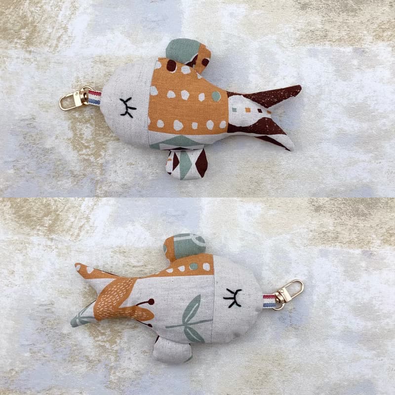 圓滾滾魚魚吊飾/鑰匙圈/書包識別/行李箱識別