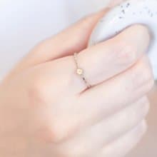 黃水晶925純銀小蛋糕戒指 可調式戒指