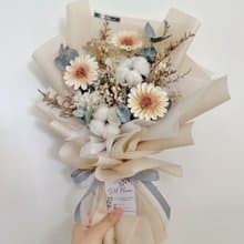 畢業花束-中型韓式乾燥花束 畢業花束/畢業禮物/謝師禮/謝師花束