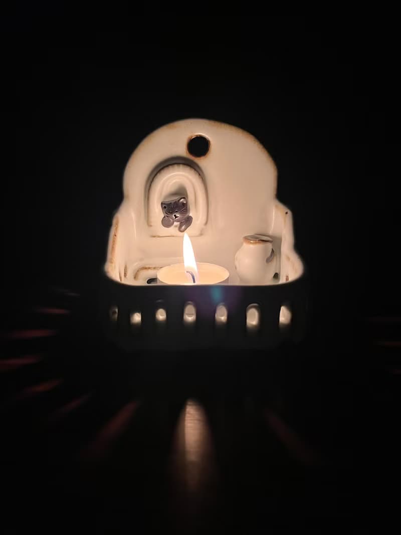 托腮貓貓 / 燭台 / 線香立 / 飾品台 / 陶