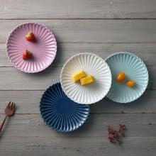 石丸波佐見燒 - 八重菊淺盤 (4件組) - 16.8 cm
