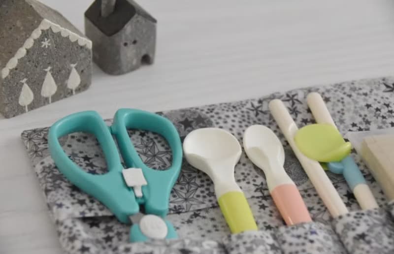 滿天星星/英國防水布寶寶餐具收納袋