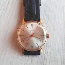 Vostok 18 jewels AU 20 gold plated watch wind up Soviet mens wristwatch vintage