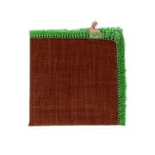 草むらうさぎ　ブラウン　ハンカチ　41×41cm　綿100%　日本製　ギフト