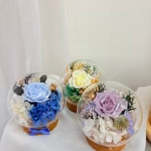 永生玫瑰小玻璃罩盅 永生玫瑰  永生花