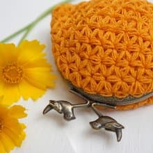 Ba-ba handmade Jasmine Stitch crochet coinpurse No.C1685