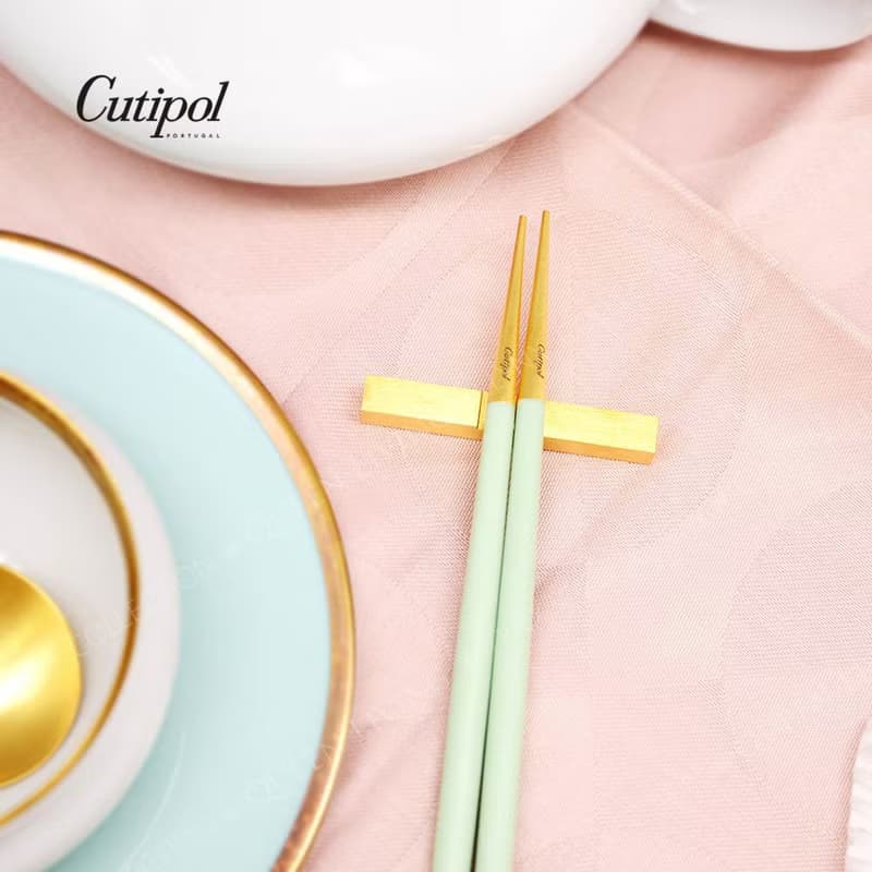 葡萄牙 Cutipol  GOA  青玉金 12CM 迷你水果叉四件組