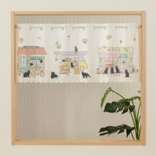 【預訂】日本製 黑貓咖啡店短門簾