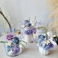 海藏設計│輕鬆一夏。海洋渡假風永生花藝課+精油組+質感提袋