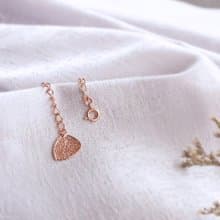 【純葉脈製作】 羽憶手鍊 - 玫瑰金