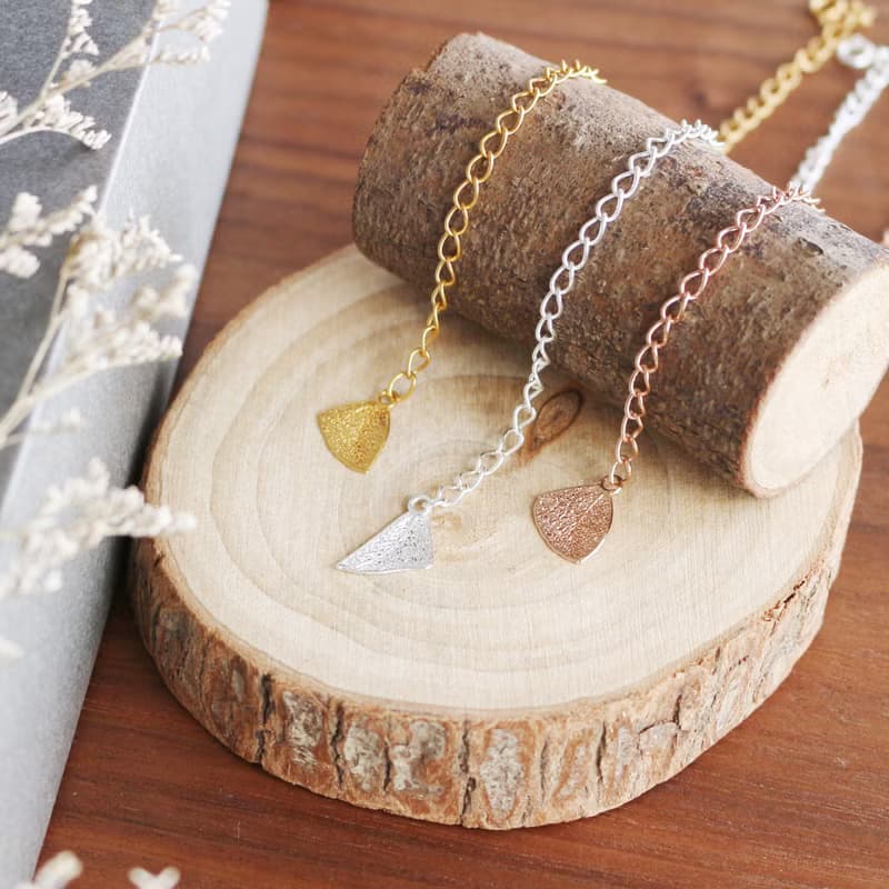 【純葉脈製作】 羽憶手鍊 - 玫瑰金