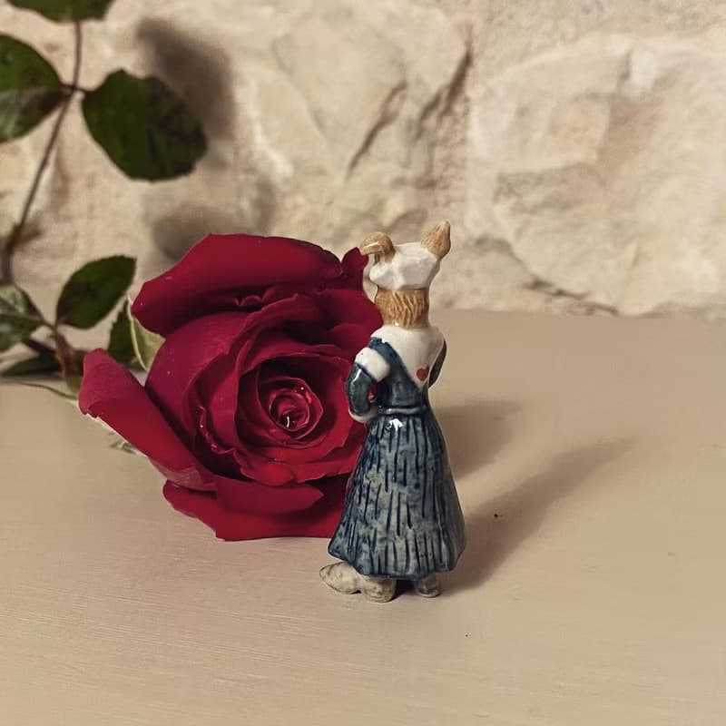 AndMary 手繪瓷項鍊-護士兔 禮盒裝 Nurse Rabbit Necklace
