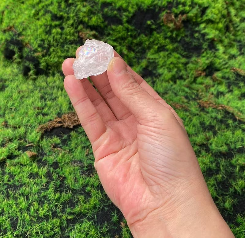 精選天然彩虹白水晶原石 淨化 療癒  快速出貨 辦公室擺件