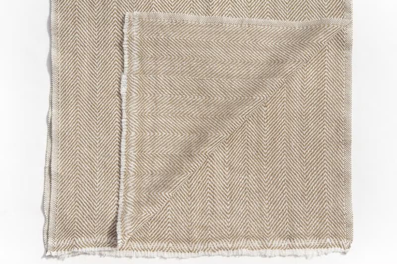 喀什米爾Cashmere/針織圍巾/純羊毛圍巾/羊毛披巾-厚款條紋