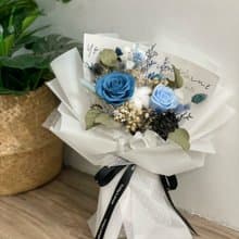 情人節花束\ 藍色系\永生花花束