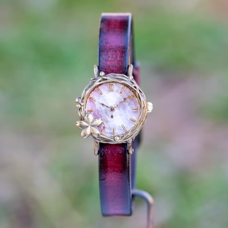 流櫻手錶S大理石粉色