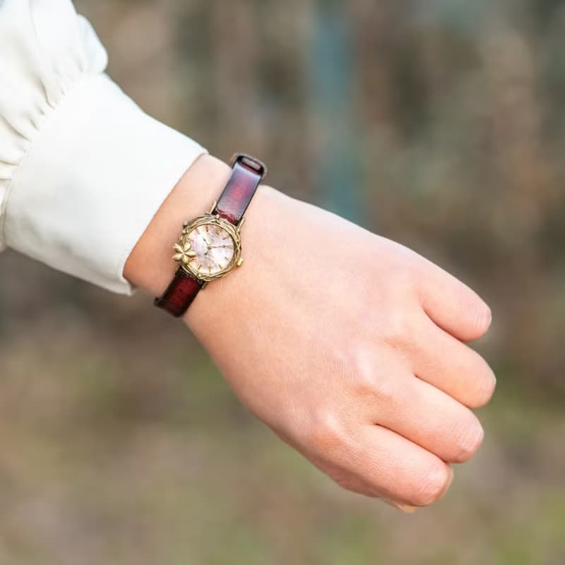 流櫻手錶S大理石粉色