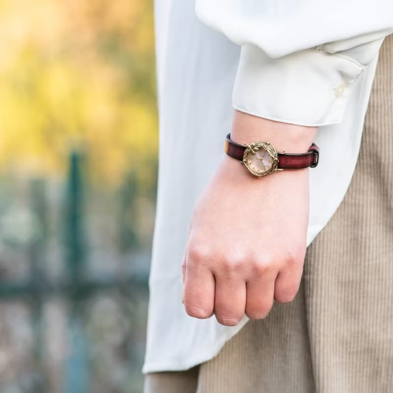 流櫻手錶S大理石粉色