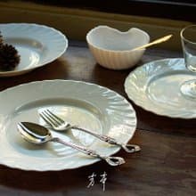 法國製牛奶玻璃餐具