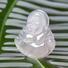 冰種翡翠彌勒佛 | 天然緬甸玉A貨翡翠 | 送禮