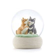 友愛相伴 水晶球擺飾 生日情人聖誕交換彌月療癒禮物寵物柴犬狗
