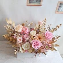 開幕送禮 T18 桌花盆花 永生花 乾燥花 居家擺設 新居賀禮